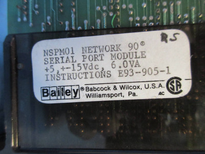 Bailey NSPM01 Network 90 Serial Port Module 6634623A2 ABB Symphony infi-90 (TK2318-1)