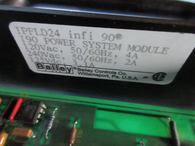 Bailey IPFLD24 infi-90 I90 Power System Module Assy 6642397D1 ABB Symphony PLC (TK2342-1)