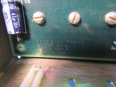 Exide Electronics 157305061 7-Slot PLC Chassis Rack 118-302-583 A Mother Board (TK2416-1)