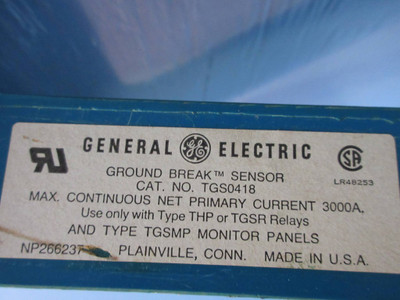 GE General Electric TGS0418 Ground Break Sensor 3000A Primary Current TGSO418 (TK2459-5)