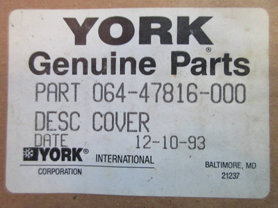 New York International Genuine Parts 064-47816-000 Cover Shaft Seal NIB (TK2464-2)