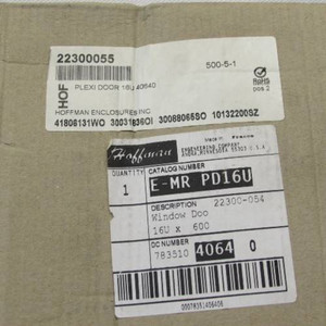 Image of New Hoffman E-MR-PD16U Plexiglass Aluminum Window Door  fits 16Ux600mm NIB