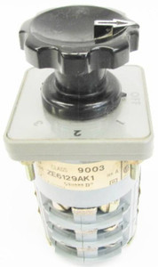 Image of Square D ZE6129AK1 25A 600V Gray Maintained 3 Position Ammeter Rotary Switch