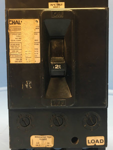 Challenger NFJ437125 125A Circuit Breaker Type NFJ 480V 3 Pole NFJ43125 125 Amp (EM1965-1)