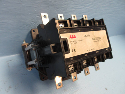 Image of ABB EK-110 Motor Contactor 4-Pole 170 Amp 600V 24V-DC Coil 4P 170A EK110 RB