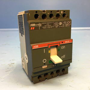 ABB SACE S1 S1N070TL Type S1N 70A Circuit Breaker 277/480V 3 Pole 70 Amp HACR (EM2013-2)