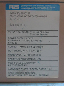 Rochester Instrument RiS WWH-30 Watt / Watt-Hour Transducer XWWH-30-860078F (TK2731-2)