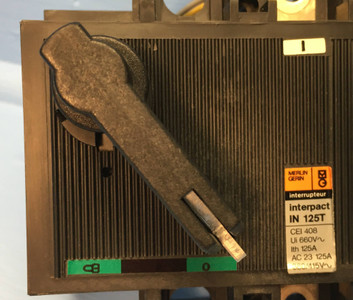 Merlin Gerin IN 125T 125A Interpact Circuit Breaker 380V 3 Pole IN125T 125 Amp (EM2095-2)
