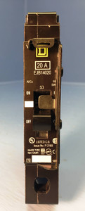 Square D EJB14020 20A Circuit Breaker 277/240V 1 Pole EJB-14020 SqD 20 Amp HACR (EM2143-3)