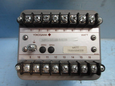 Yokogawa 248955-541-AHD-0-0/JER Juxta AC Power Series Watt Transducer 90-150 Vac (TK2884-1)