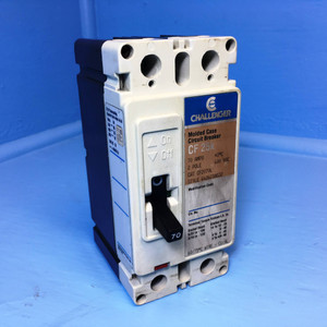 Image of Challenger CF2070L 70A Circuit Breaker 600V 2 Pole CF2070 Cutler Hammer 70 Amp