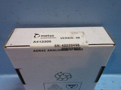 NEW Metso Automation Valmet AOR4C Analogial Module A413305 Model 08 NIB (TK3073-23)