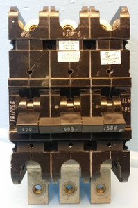 Eaton Heinemann GJ1P-Z8-6 500A Circuit Breaker 65V 3P GJ1P-H99-M-A-DU 500 Amp (EM2523-10)