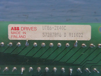 ABB UT86-2X40C Drive Terminal Block Board PLC 57287896 Stromberg 5760939-7D (TK3280-2)