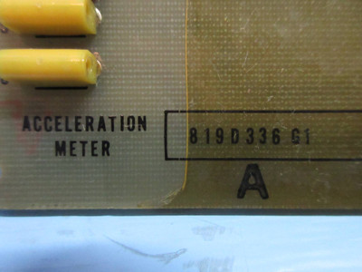 General Electric 819D336-G1 Rev. A Acceleration Meter Board PLC GE (TK3283-1)