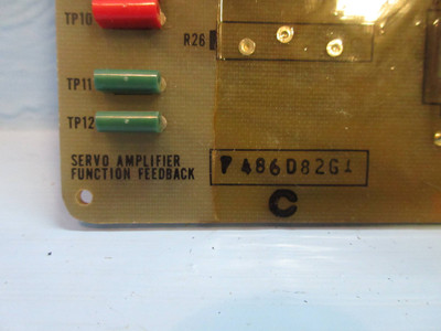 General Electric 7486D82-G1 Rev. C Servo Amplifier Function Feedback Board PLC (TK3302-1)