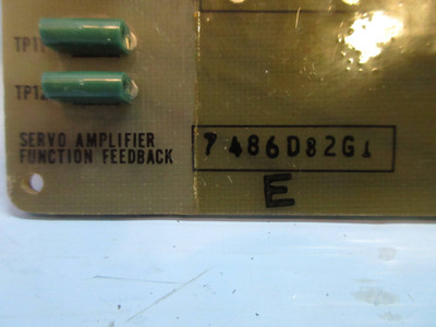General Electric 7486D82-G1 Rev. E Servo Amplifier Function Feedback Board PLC (TK3301-1)