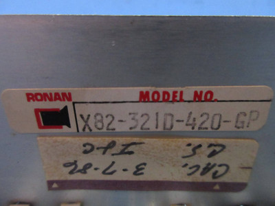 Ronan X82-321D-420-GP Series X82 Alarm Trip PLC Module Board X82D5-1-H (TK3313-1)