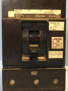 Westinghouse DA3400N 400A Molded Case Switch 240 VAC 3 Pole 5682D28G69 400 Amp (EM2623-1)