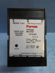 Furnas 47TA32H Voltage Monitor Drop Out Voltage 400 Vac Series A (TK3723-2)