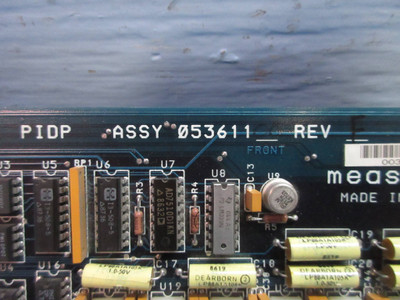 Measurex 053611-00 Rev F PIDP Module PLC Unitec 04345102 Rev A1 (TK3814-1)