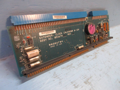 Measurex 05367900 Rev B Extender Clock Calendar W-12V Module PLC Board 053679-00 (TK3843-3)