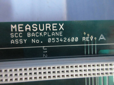 Measurex 05342600 Rev. A SCC Backplane 12- Slot Position Board PLC (TK3864-1)