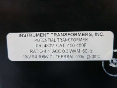 Instrument Transformers 456-480F V Voltage Potential Transformer Ratio 4:1 CT (DW0738-4)