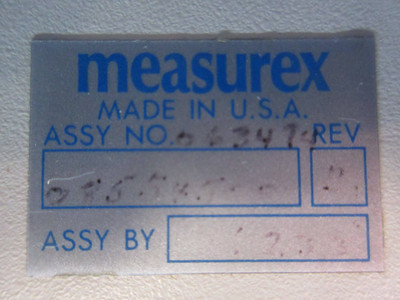 Measurex 08554500 Rev. B Video Monitor Controller Module 085545-00 (TK3878-1)