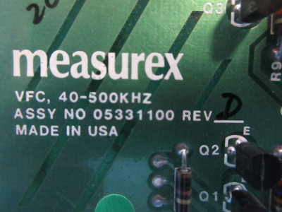 Measurex 05331100 Rev. D VFC 40-500KHZ Module Board PLC 053311-00 (TK3889-8)
