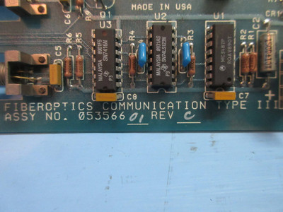 Measurex 05356601 Rev C Fiberoptics Communication Type III Module PLC Revision C (TK3882-2)