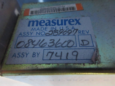 Measurex 08463600 Rev. D 3 Fan Assembly Revision D 06454800-B (TK3903-6)