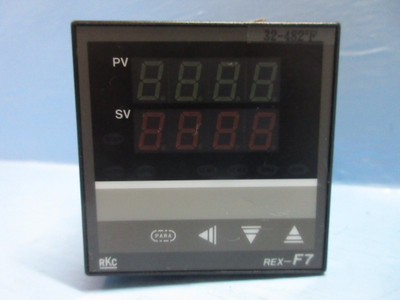 RKC Instrument REX-F7 Digital Temperature Controller 32-482 F (TK4057-3)