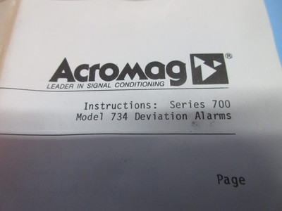 NEW Acromag 734-C-5G Series 700 Model 734 Deviation Alarm PLC Board NIB (TK4071-1)