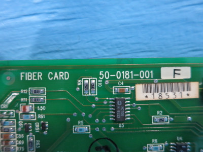 Raylan 50-0181-001 Rev F PLC PCB Board Module Fiber Card 500181001-F (DW0882-2)