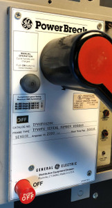 GE TPVVF6620H 2000A Power Break LSIG Breaker w/ Aux 2000 Amp TPVVF6620 H 3P (EM2934-2)