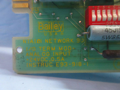 Bailey NIAI01 Network 90 I/O Term Analog Input Module 6635994A1 ABB No Cover (TK4128-1)