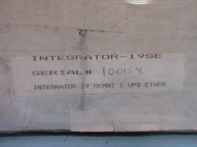 NEW Liebert Integrator-19SE Rev. N Integrator 19IN RKMNT 1UPS Ethernet 9 Vdc NIB (TK4141-2)
