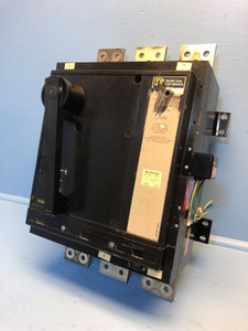Square D PAF361600DC1286 1600A DC Circuit Breaker w/ Aux 500V 1600 Amp bad label (EM2958-1)