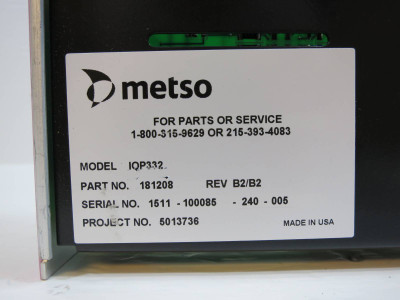 Valmet Metso Automation IOP332 181208 Rev B2/B2 Digital Input Module AC/DC 120V (NP2040-4)