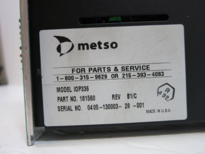 Valmet Metso Automation IOP336 181560 Rev B1/C QUAD PAT Module PLC (NP2055-7)