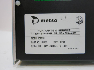 Valmet Metso Automation IOP330 181506 Rev A3/A1 Digital Input Module DC 24V (NP2058-1)