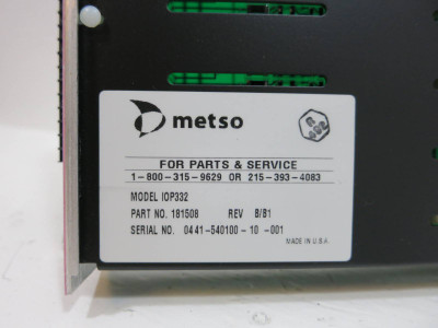 Valmet Metso Automation IOP332 181508 Rev B/B1 Digital Input Module AC/DC 120V (NP2080-1)