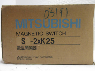 NEW Mitsubishi S-2xK25 Reversing Magnetic Contactor Switch S-K25 120V Coil NIB (TK4327-2)