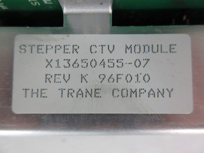 Trane X13650455-07 Rev K Chiller Stepper CTV Circuit Module PLC 96F010 (TK4433-1)