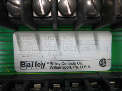 Bailey NTHS03 infi90 Hydraulic Servo Termination Unit 6640635A1 ABB Board PLC (DW1189-2)