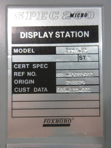 Foxboro 2CDA-S1 SPEC 200 Micro Display Station Controller L0117AG Control Board (TK4504-2)