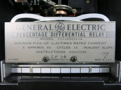 General Electric 12IJD52A11A Percentage Differential Relay GE Type IJD 5 Amp (TK4580-16)