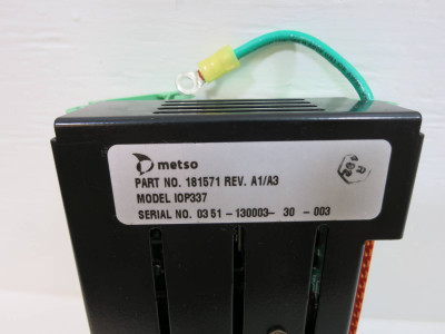 Valmet Metso Automation IOP337 181571 PLC Module Rev A1/A3 Terminal IOP 337 (NP2168-5)