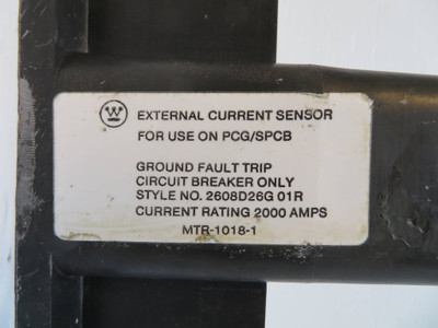 Westinghouse 2000 Amp Current Sensor For PCG/SPCB 2608D26G01R Ground Fault Trip (NP2203-2)